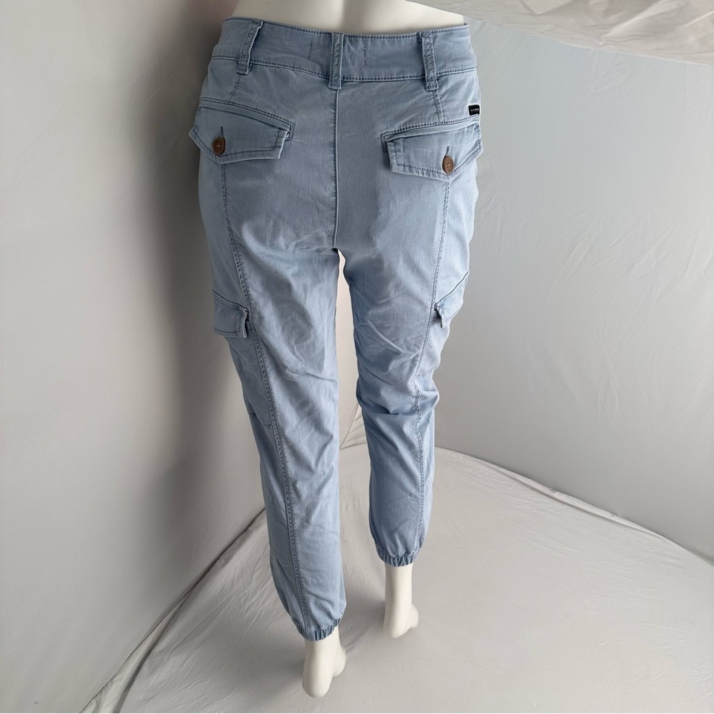 Sanctuary Rebel Ultra Pale blue casual stretch cargo jogger pants - Picture 3 of 15